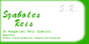szabolcs reis business card